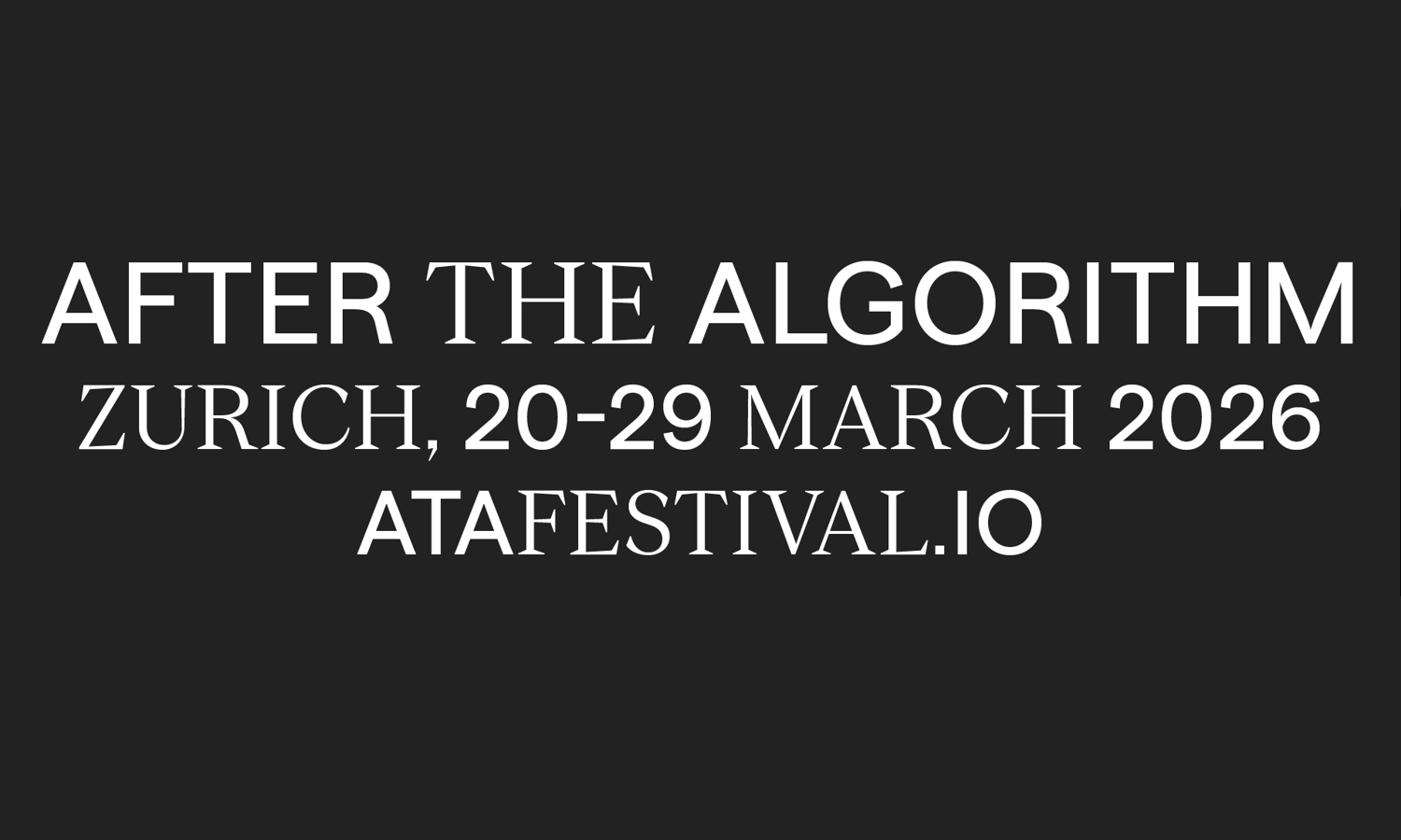 Logo After The Algorithm